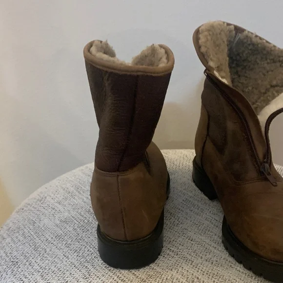 Barbo Cozy Brown Winter Boots with Sherpa Lining - Picture 3 of 14